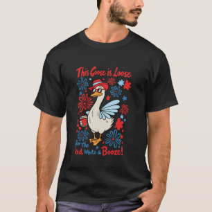 Diese Gans ist locker für Rot Weiß und Alkohol 4t T-Shirt