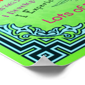 Diese Gartennachweis anpassen Poster (Ecke)