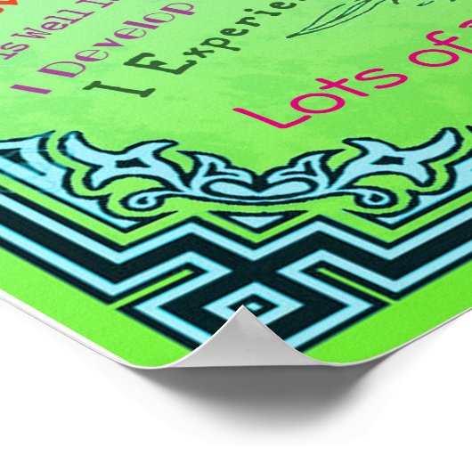 Diese Gartennachweis anpassen Poster (Ecke)