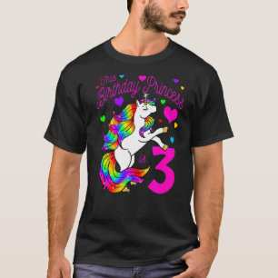 Diese GeburtstagsPrinzessin ist 3. Party Girl Unic T-Shirt