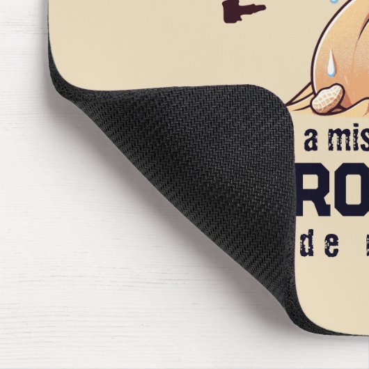 Diese gesalzenen Erdnüsse sind auf der Mission, ei Mousepad (Ecke)