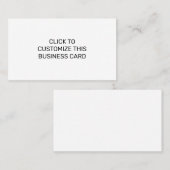 DIESE GESCHÄFTSKARTE ZUNEHMEN VISITENKARTE (Vorne/Hinten)