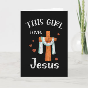 Diese Girl-Liebe Jesus Teens Kinder Kinder Frauen Karte