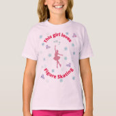 Diese Girl-Lieben Abbildung Skaten T-Shirt (Vorderseite)