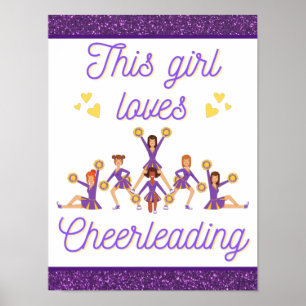 Diese Girl-Lieben Cheerleader Poster