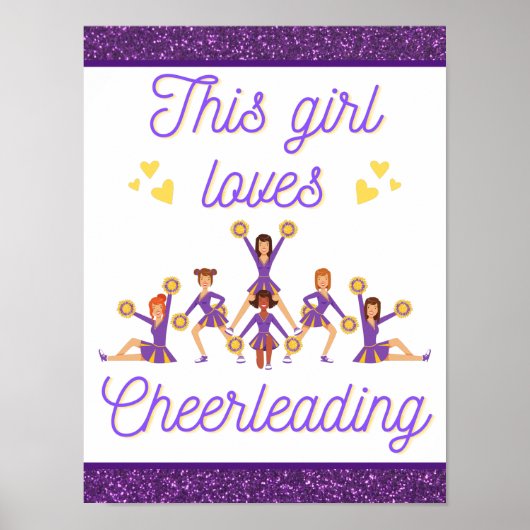 Diese Girl-Lieben Cheerleader Poster (Vorne)