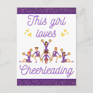 Diese Girl-Lieben Cheerleader Postkarte