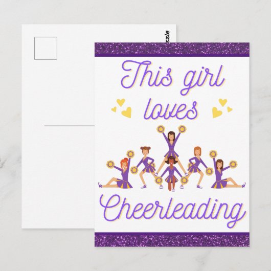 Diese Girl-Lieben Cheerleader Postkarte (Vorne/Hinten)