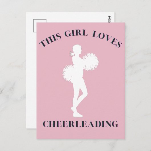 Diese Girl-Lieben Cheerleader Postkarte (Vorne/Hinten)