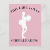 Diese Girl-Lieben Cheerleader Postkarte (Vorderseite)