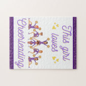 Diese Girl-Lieben Cheerleader Puzzle (Horizontal)