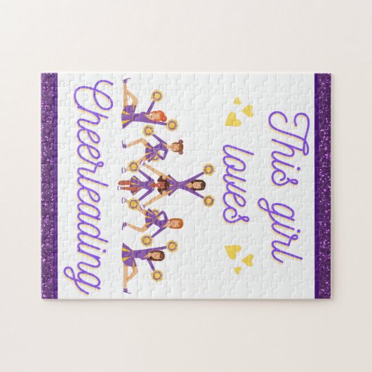 Diese Girl-Lieben Cheerleader Puzzle (Horizontal)