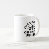 Diese Girl-Lieben Country Music Kaffeetasse (VorderseiteRechts)