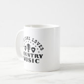 Diese Girl-Lieben Country Music Kaffeetasse (Vorderseite Links)