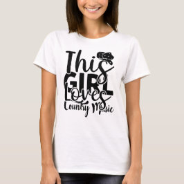 Diese Girl-Lieben Country Music T-Shirt