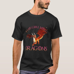 Diese Girl-Lieben Dragons Dragon Top Niedlich Fant