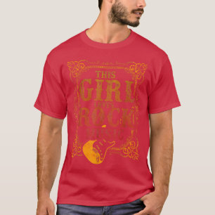 Diese Girl Lieben Rock Music Vintag Rock and Roll T-Shirt
