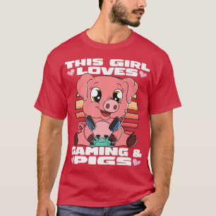 Diese Girl-Lieben Schweine und Gamer Gamer Premium T-Shirt
