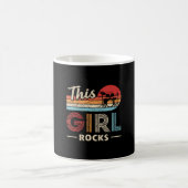 Diese Girl Rocks Drums Rock'n'Roll Drummer Kaffeetasse (Mittel)