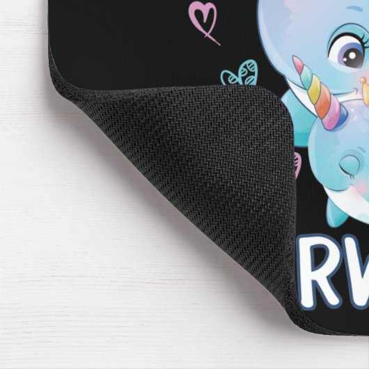 Diese Girls Lieben Narwhals Mousepad (Ecke)