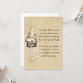 Diese glückliche kleine Gnome Viel Glück & Health Karte (Vorderseite/Rückseite Beispiel)