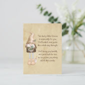 Diese glückliche kleine Gnome Viel Glück & Health Postkarte (Stehend Vorderseite)