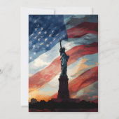 Diese Grillen Red White Blue USA Flag 4. Juli Part Einladung (Rückseite)