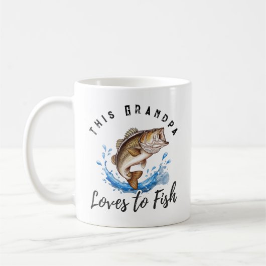 Diese großartige Liebe für den Bassfang Kaffeetasse (Links)