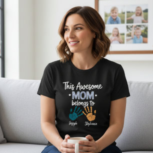 Diese großartige Mutter gehört zu Handabdruck Fami T-Shirt