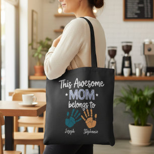 Diese großartige Mutter gehört zum Handabdruck-Mam Tasche