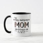 Diese großartige Mutter Leopard Mama Ära Kunstwerk Tasse (Links)