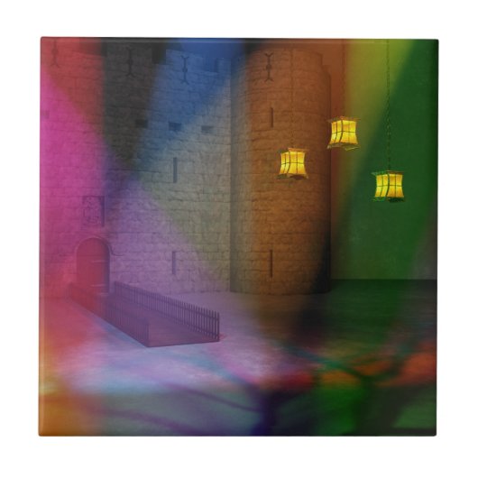 Diese große Bühne von dummen dekorativen Fliesen (Vorderseite)