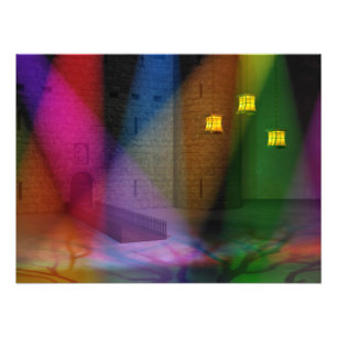 Diese große Bühne von Narren Foto drucken