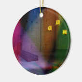 Diese große Bühne von Narren-Ornamenten Keramikornament (Links)