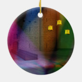 Diese große Bühne von Narren-Ornamenten Keramikornament (Hinten)