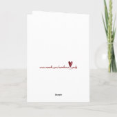 Diese große Liebe Karte (Rückseite)