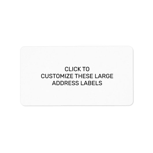 DIESE GROSSEN ADRESSE-ETIKETTIEREN ADRESSAUFKLEBER (Vorne)