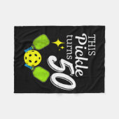 Diese Gurke wird 50 Pickleball 50. Geburtstag Fleecedecke (Vorderseite (Horizontal))