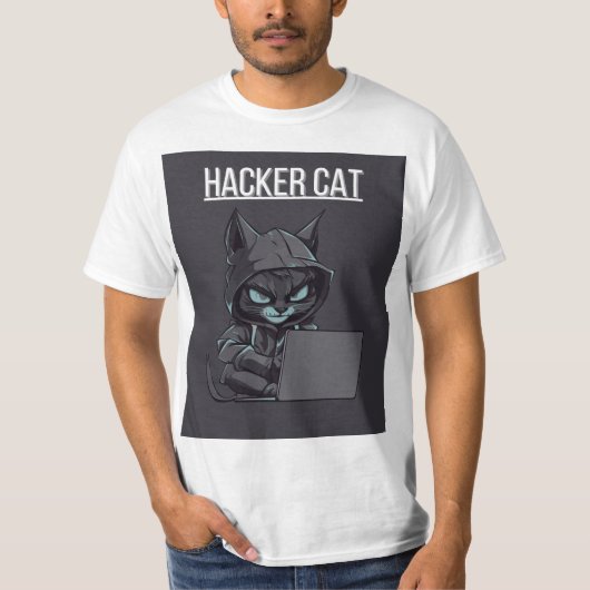 diese Hackerkatze T-Shirt (Vorderseite)