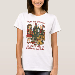 Diese Hallen Dekorieren Lustiger Weihnachten Vinta T-Shirt