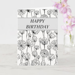 Diese Happy Birthday-Karte anpassen - Blumen Karte