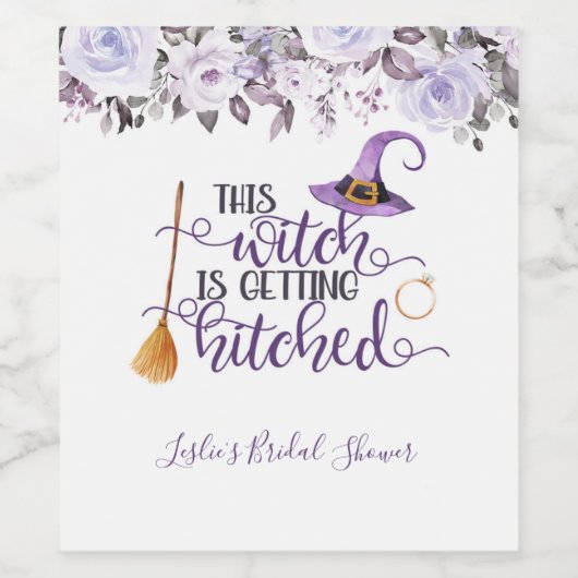 Diese Hexe bekommt heftiges Weinlabel Weinetikett (Einzelnes Label)