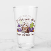 Diese Hexe braucht Kaffee Glas (Rückseite)