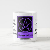 Diese Hexe braucht Kaffee JUMBO Pagan mit wiccan T Jumbo-Tasse (Vorderseite)