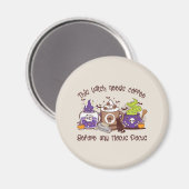 Diese Hexe braucht Kaffee Magnet (Vorderseite/Rückseite)