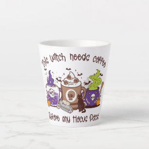 Diese Hexe braucht Kaffee Milchtasse