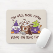 Diese Hexe braucht Kaffee Mousepad (Mit Mouse)