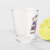 Diese Hexe braucht Kaffee Schnapsglas (Links)