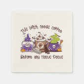 Diese Hexe braucht Kaffee Serviette (Vorderseite)