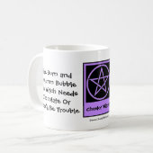 Diese Hexe braucht Schokolade! Chocoholics Cup/Tas Kaffeetasse (Vorderseite Links)